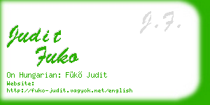 judit fuko business card